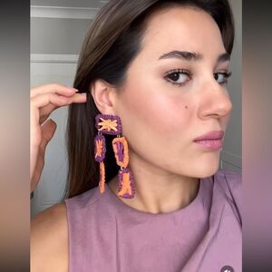 ZARA RAFFIA EARRINGS